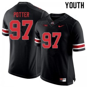 Youth Ohio State Buckeyes #97 Noah Potter Blackout Nike NCAA College Football Jersey Super Deals UCU7644TX